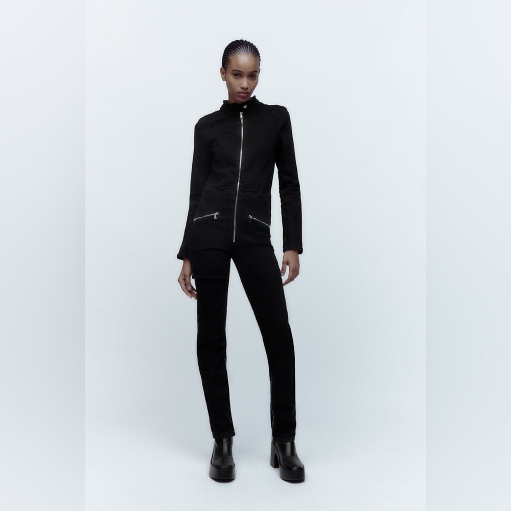 ZARA DENIM TRF JUMPSUIT